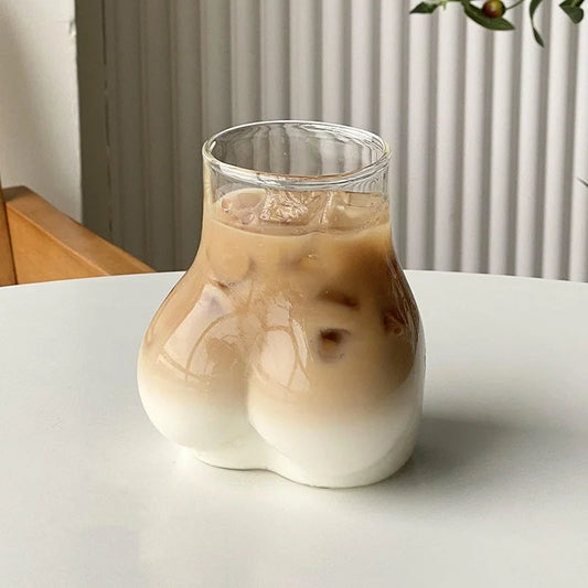Cute Booty Shaped Glass Cup