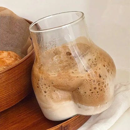 Cute Booty Shaped Glass Cup