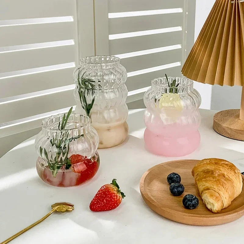 Irregular Shaped Heat Resistant Glass Cups