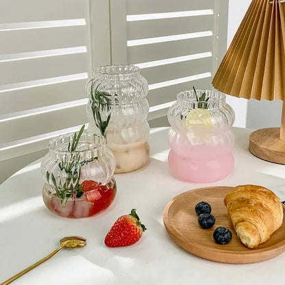 Irregular Shaped Heat Resistant Glass Cups