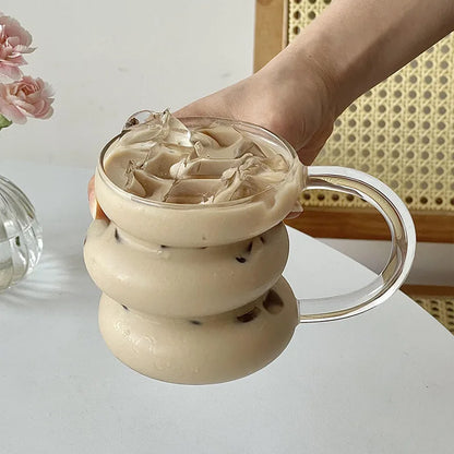 Irregular Shaped Heat Resistant Glass Mugs