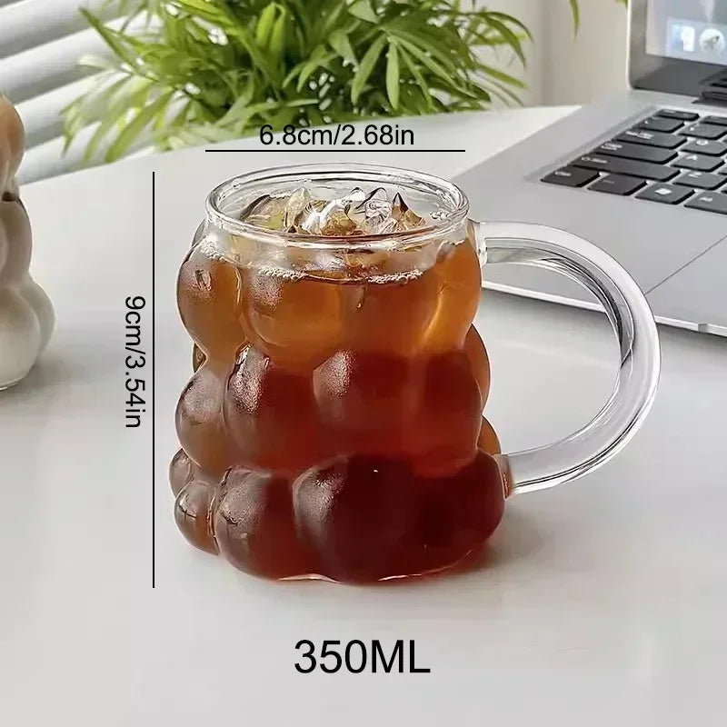 Irregular Shaped Heat Resistant Glass Mugs