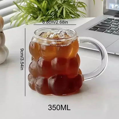Irregular Shaped Heat Resistant Glass Mugs