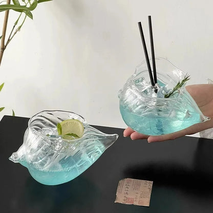 Transparent Conch Cup Shell Cocktail Glass