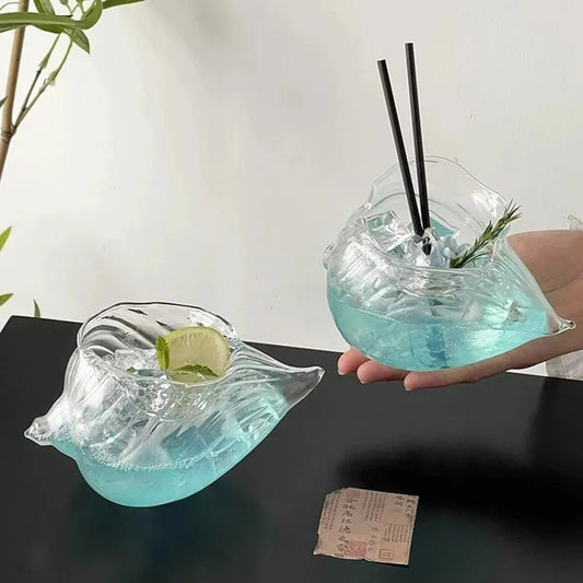 Transparent Conch Cup Shell Cocktail Glass
