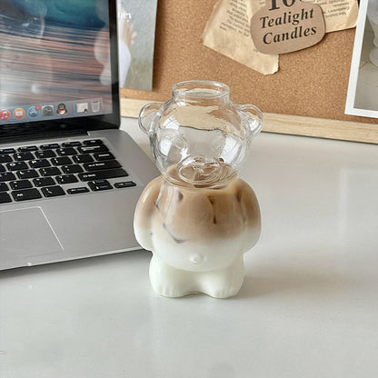 Bear Shaped Glass Cup