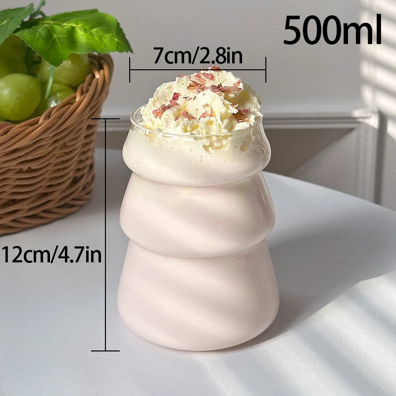 Irregular Shaped Heat Resistant Glass Cups