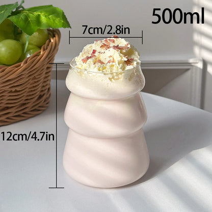 Irregular Shaped Heat Resistant Glass Cups