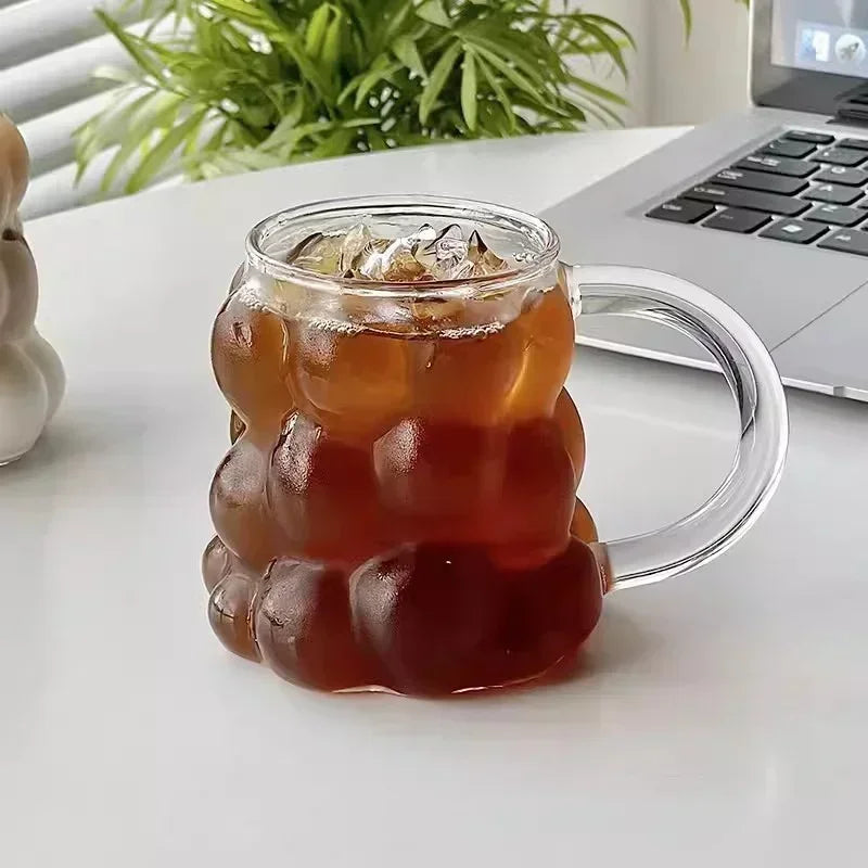 Irregular Shaped Heat Resistant Glass Mugs