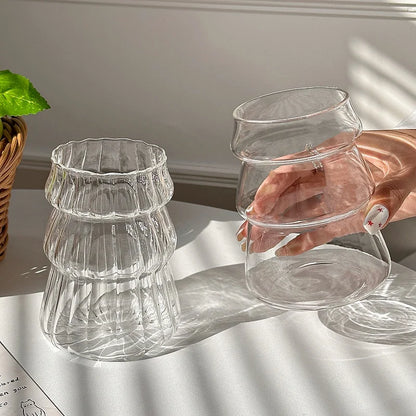 Irregular Shaped Heat Resistant Glass Cups