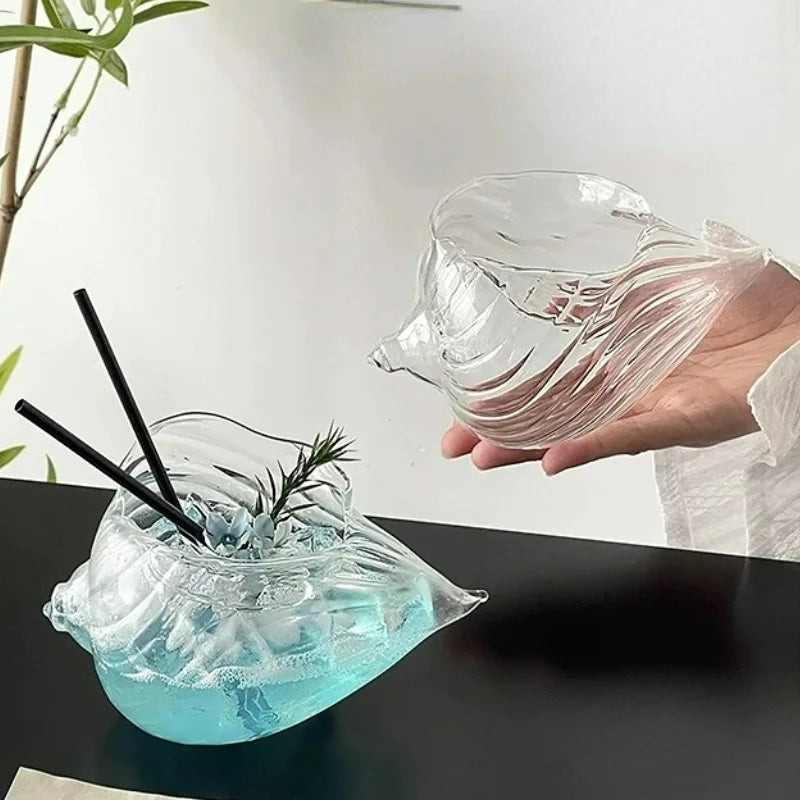 Transparent Conch Cup Shell Cocktail Glass