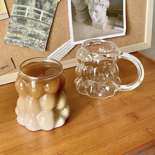 Irregular Shaped Heat Resistant Glass Mugs