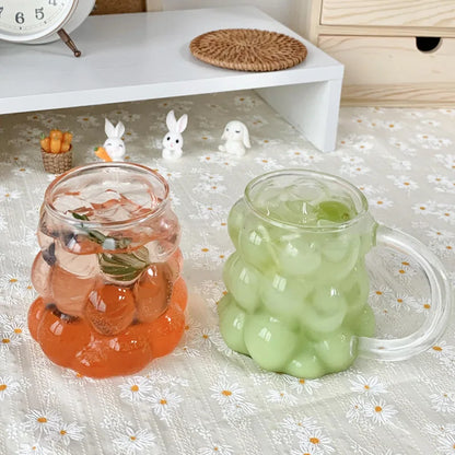 Irregular Shaped Heat Resistant Glass Mugs