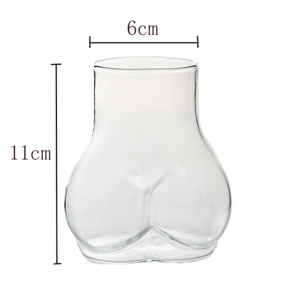 Cute Booty Shaped Glass Cup